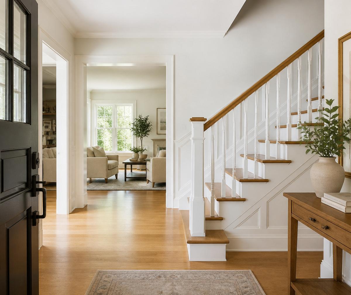 Elegant residential entryway